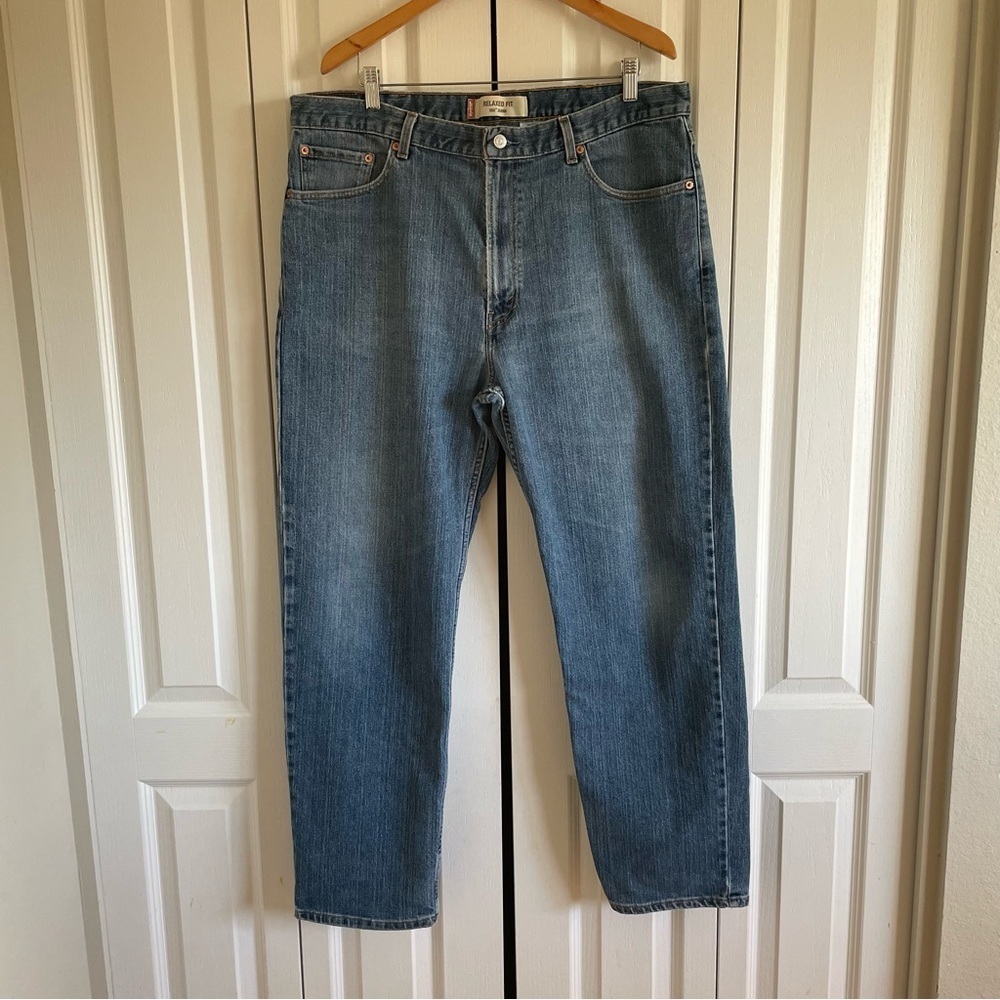 Vintage 2003 Levi’s 550 Relaxed Fit Jeans Men’s 40x32 Straight Baggy Y2K Grunge - Picture 3 of 16